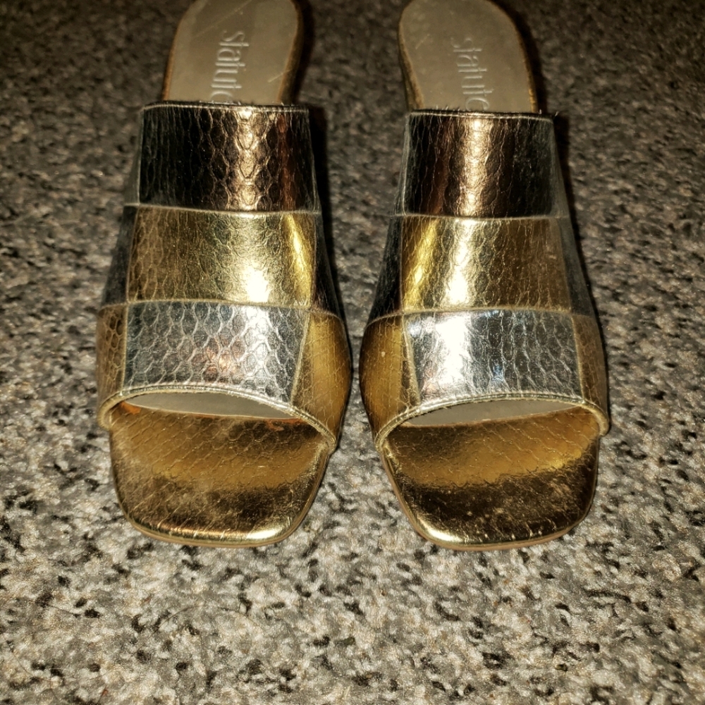 Statutes Open Toe Pump